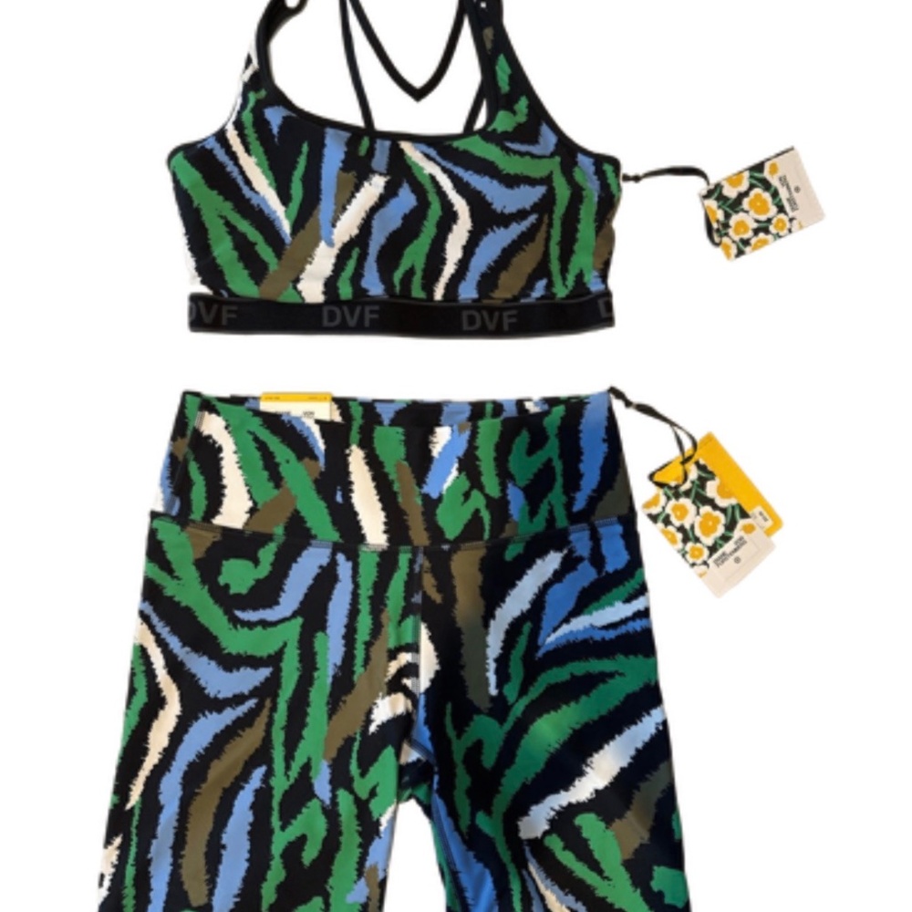 DVF x Target Matching Bra (L) & Shorts (M) (New with Tags)